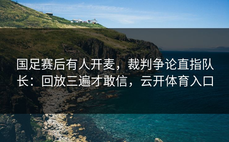 国足赛后有人开麦,裁判争论直指队长:回放三遍才敢信,云开体育入口